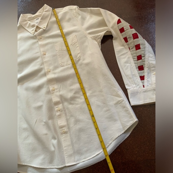 Visvim - Albacore Lungta Button-Down Collar Panelled Cotton Shirt - Picture 10 of 13